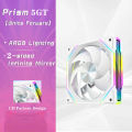 ICE Whale PRISM 5GT Case Fan 120mm 5V 3Pin ARGB Cyclic Mirror Light Effect PWM 1800RPM Cooling Fan Motherboard Lighting Sync. 