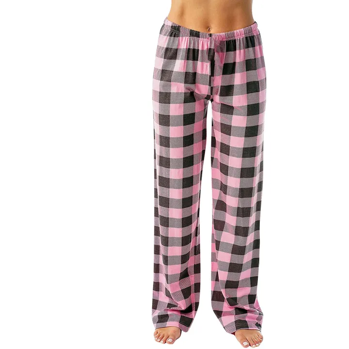 Women%20Pants%20Plaid%20Cotton%20Loose%20Ladies%20Pajama%20Pants%20Pyjama%20Trousers%20Men%20Sleep%20Bottoms%20Lounge%20Wear%20Sleep%20Lounge%20Pants%20Bottoms%20-%20Image%203