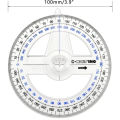 5pcs 360° Plastic Protractor Math Protractors Clear Protractor Ruler Drafting Tools Circle Protractor for Geometry. 