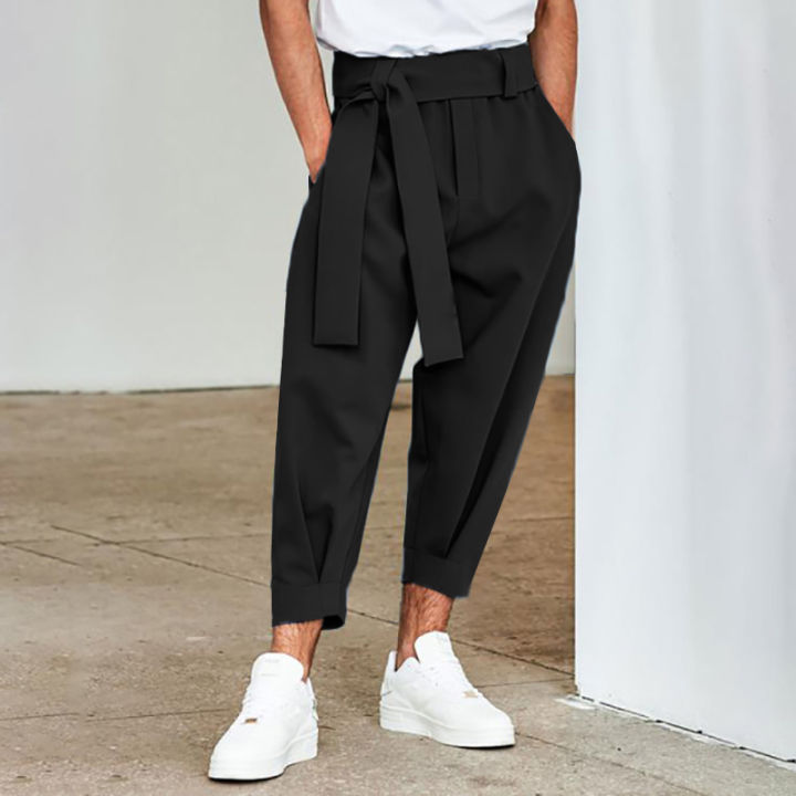 Spring%20Men%20Belt%20Baggy%20Pants%20Casual%20Streetwear%20Premium%20Quality%20Solid%20Color%20Oversized%20Joggers%20Fashion%20Harem%20Pants%202026%20New%20S-3XL%20-%20Image%203