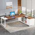 70.87'' Executive Desk and File Storage Cabinet Office Desk Boss Desk
 Customized. 