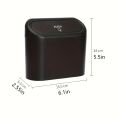 1pc Car Trash Can - Mini Garbage Bin and Organizer for Clean and Tidy Car Interiors.