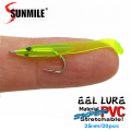 SUNMILE 30pcs Eel Soft Fishing Lure 35mm PescaTackle Wobblers Fish Lures Carp Leurre Souple Soft Baits. 