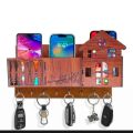 Wooden Keychain Holder For Home Decoration Wooden Mobile Stand Wooden Wall Holder Wooden Mobile Holder. 
