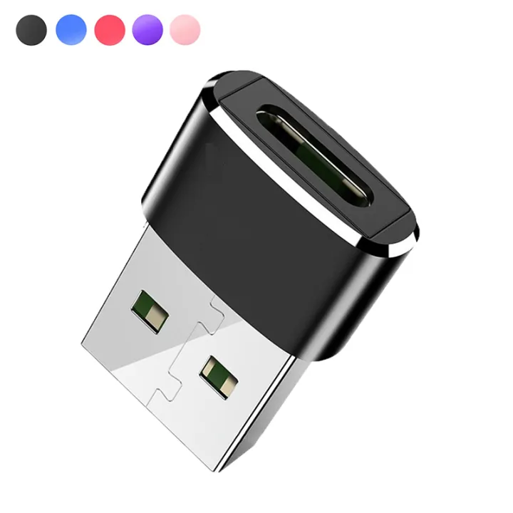 USB 2.0 Male to Type C Female Adapter Flash Drive Converter For PC ...