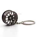 Hot Wheel Rim Keychain Key ring 3D Keychain Creative Accessories Auto Part Model Car Keyring Key Chain Gifts. 