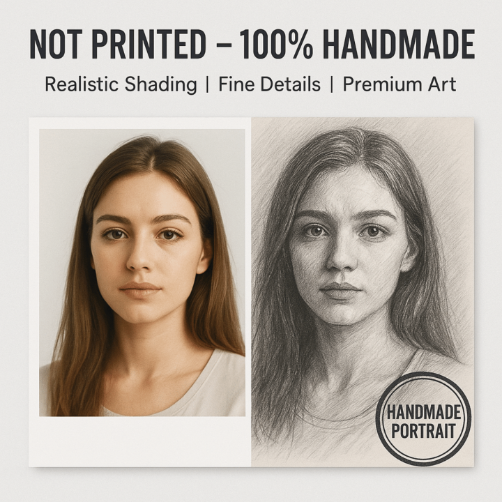 Custom Handmade Pencil Sketch – A4 Size – From Your Photo – Perfect for ...