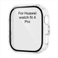 Huawei Watch Fit 4, 4 Pro All-Around Screen Protector Glass+Cover Hard PC Bumper Tempered Glass Watch Case For Huawei Watch Fit 4, 4 Pro.