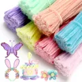 Cleaner Pipe Cleaners for Crafts Creative Chenille Stem Wire Pipe Cleaners Creative Leisure Hobby Diy Plush Stem Twisted Stick.