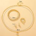Trendsetter -6pcs Set Watches Set Luxury Rhinestone Women Fashion Elegant Wristwatch Quartz Watch For Girl Ladies Clock Montre Femme- Inventive Choice.