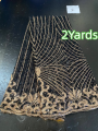 SJD LACE French Brocade Lace Fabric 4 Yards 2026 New African Nigerian Jacquard Gilded Damask Lace for Sewing Women Party Dresses. 