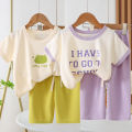 New Spring Summer Girls Clothing Set Letter Cartoon Frog Print Comfortable T-shirt+Pants 2Pcs Suit For Kids Children Outfit. 