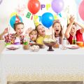 Elegant Dot Disposable Tablecloth, 137 X 274cm - Ideal for Birthday Parties Weddings Youngsters Showers and Special Occasions.