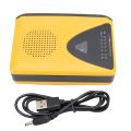 Cassette Tape Player Portable AM FM Radio Built in Microphone 3.5mm Headphone Jack with USB Cable for Original Song Recording.