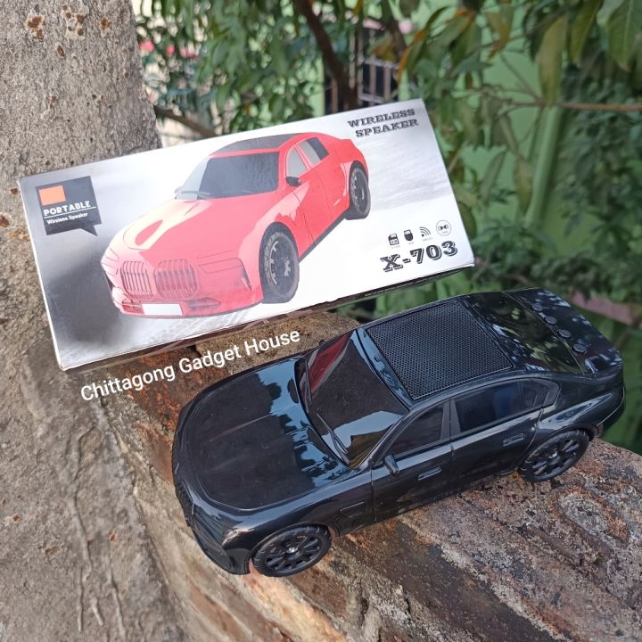 X-703%20Bluetooth,%20USB,%20TF%20Card%20&%20FM%20Radio%20Supported%20Car%20Shape%20Wireless%20Speaker%20-%20Image%203