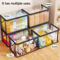 PVC Storage Bag with Flip Lid & Viewing Window - Durable Rectangular Organizer for Toys, Crafts, Books, School Supplies, Snacks. 