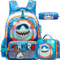 Backpack Sets with Lunch Bag for Boys 6-12 School Bags and Lunch Box for Kids 3pcs Elementary Students Teens. 