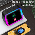 2026 New Smart Speaker with AI Voice Assistant Bluetooth Music HD Display Electronic Album Smart Alarm Hands-Free Call for Adult. 