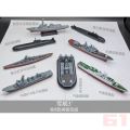 8pcs/set 4D Assembly Warship Submarine Carrier Moscow Reagan Aegis Ship Model Kits 1/1000 15cm Puzzle Toys For Children.