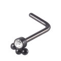 1PC 316L Surgical Steel Nose Stud CZ Crystal Screw Nose Piercing Retainer Holder Flower Nose Bone Ring Body Piercing Jewelry.