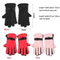 1Pair Children Adult Winter Snow Warm Gloves Boy Girls Ski Snowboard Windproof Waterproof Thicken Keep Warm Winter Must. 