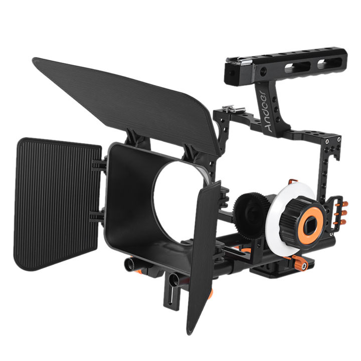 Andoer C500 Camera Camcorder Video Cage Rig Kit Film Making System for GH4 for A7S/A7/A7R/A7RII/A7SII/A7IV ILDC