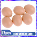 24-6pcs Fake Chicken Eggs Poultry Layer Coop Hatching Simulation Graffiti Eggs Dummy Egg Hen Poultry Chicken Prank Plastic Eggs. 
