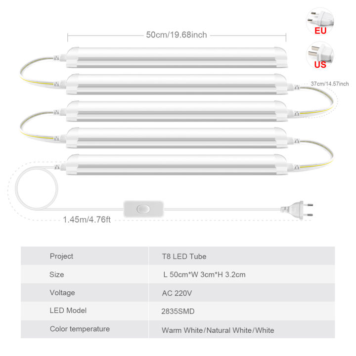 High-quality%20Energy%20Saving%20LED%20Light%20Bar%20Eye%20Protection,Replace%20Fluorescent%20T8%20Lamp%20Tubes,Without/With%20Plug%2025w%2050cm%20No%20Flicker%20-%20Image%206