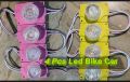 Bike 4 pc gol led light install under tank. 