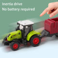 Farm Tractor Truck Tractor Inertia Car Transport Pulverizer Model Baby Car Boy Toy Engineering Car Childrens Educational Toys. 