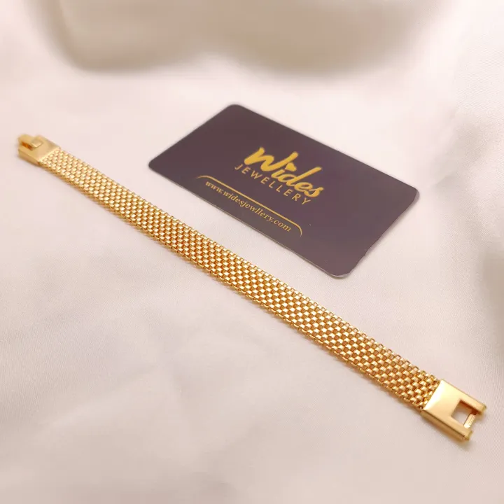 Titanium%20Stainless%20Steel%20Gold%20Plated%20Bracelet%20For%20Girls%20&%20Women%20Water%20Proof%20Occident%20Metal%20Texture%20Bracelet%20Collar%20Jewelry%20Gifts%20Qoddess%20-%20Image%205