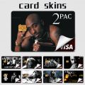 2PAC Tupac 3D Printed Anime Matte Front Skin Film Sticker Cover For Small Chip Credit Card Debit Card. 
