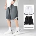 Summer Sports Shorts Men's Casual Five-point Pants Trend Loose Basketball Outer Wear Big Pants Pants Mesh Thin Section.