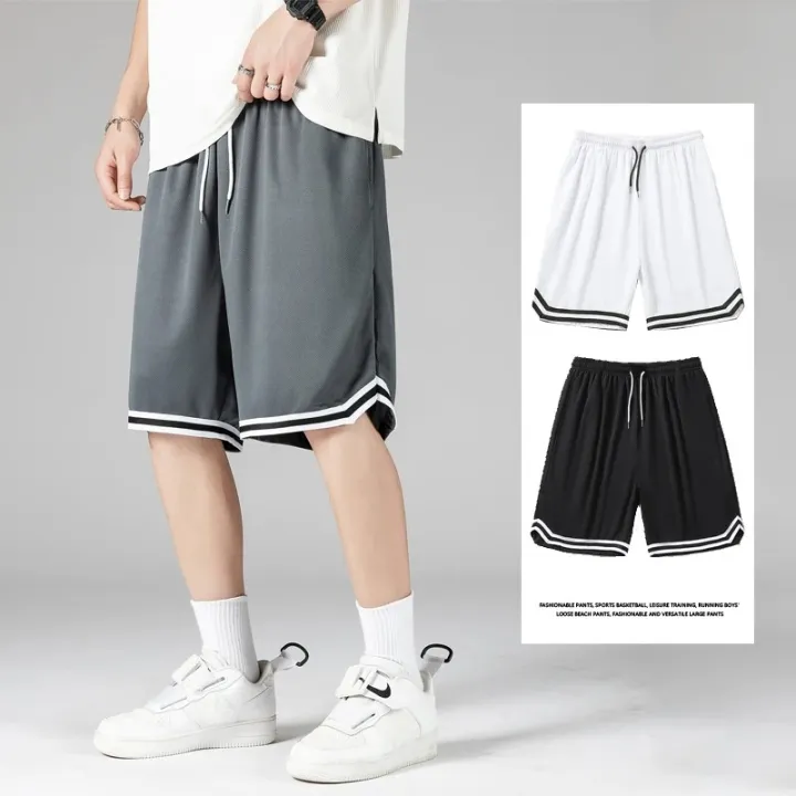 Summer%20Sports%20Shorts%20Men's%20Casual%20Five-point%20Pants%20Trend%20Loose%20Basketball%20Outer%20Wear%20Big%20Pants%20Pants%20Mesh%20Thin%20Section%20-%20Image%204