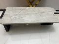 Latest design unique marble look centre table made of HD Gloss UV Sheet. 