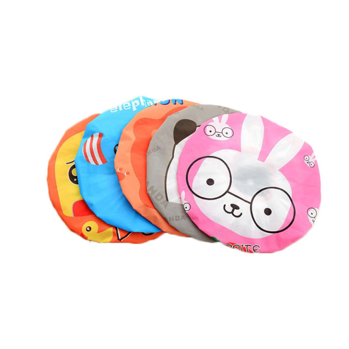 Waterproof%20Women's%20Shower%20Cap%20-%20Reusable%20Bath%20Cap%20(1%20Pc,%20Multicolor)%20-%20Image%204