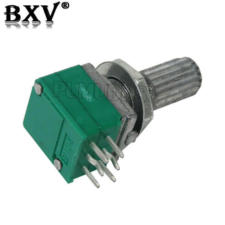 5PCS%20RK097G%205K%2010K%2020K%2050K%20100K%20500K%20B5K%20With%20A%20Switch%20Audio%206PIN%20Shaft%2015mm%20%20Amplifier%20Sealing%20Potentiometer%20RK097%20Green%20-%20Image%204