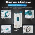 Commode fitting saifan imported for one piece porta commode double push button. 