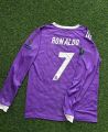 Cristiano Ronaldo Real Madrid Purple Full Sleeve Jersey. 