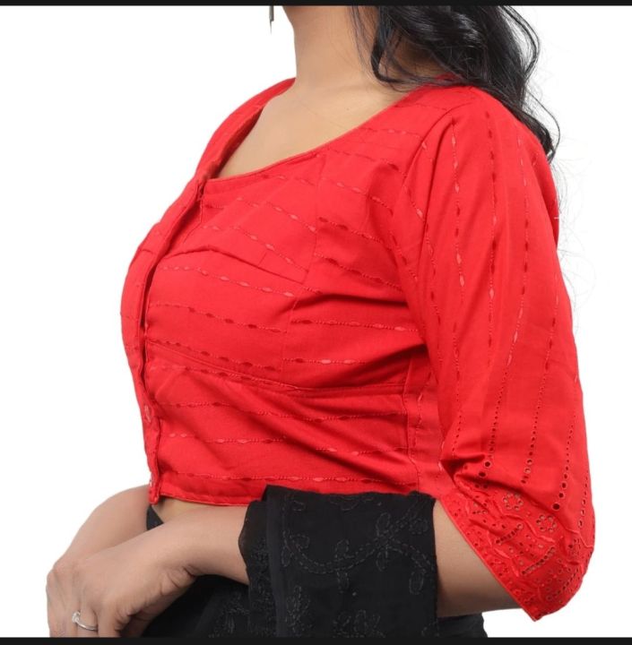 Habuka%203%20querter%20sleeve%20blouse%20for%20Women's%20and%20girls.%20-%20Image%204