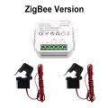 Tuya Smart Life ZigBee Bidirectional Energy Meter with 80A Current Sensor App Monitor Produced and consumed Power AC100V/240V. 
