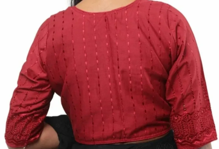 Fashionable%20Cotton%20Blouse%20for%20Women/%203%20Quarter%20Sleeve%20Cotton%20Blouse%20for%20Women.%20-%20Image%206