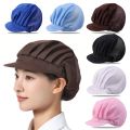 Hat Kitchen Cooking Chef Cap Food Service Hair Nets Chic Work Accessories Women Bandage Adjustable Cap Solid. 