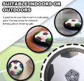 SOCCER BALL KIDS TOY AIR FLOATING SOCCER BALL WITH LED LIGHT SOFT BUMPER INDOOR OUT DORR HOVER BALL GAME. 