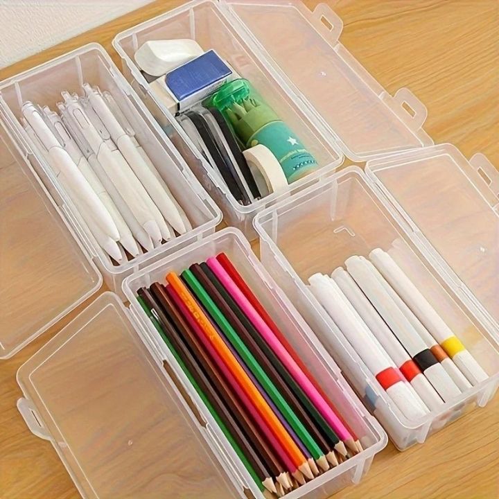 1/2/3%20Pcs%20All-Clear%20Desktop%20Storage%20Box%20-%20Organizer%20for%20Pencils,%20Markers,%20Keys%20&%20Office%20Desk%20Clutter%20-%20Image%206