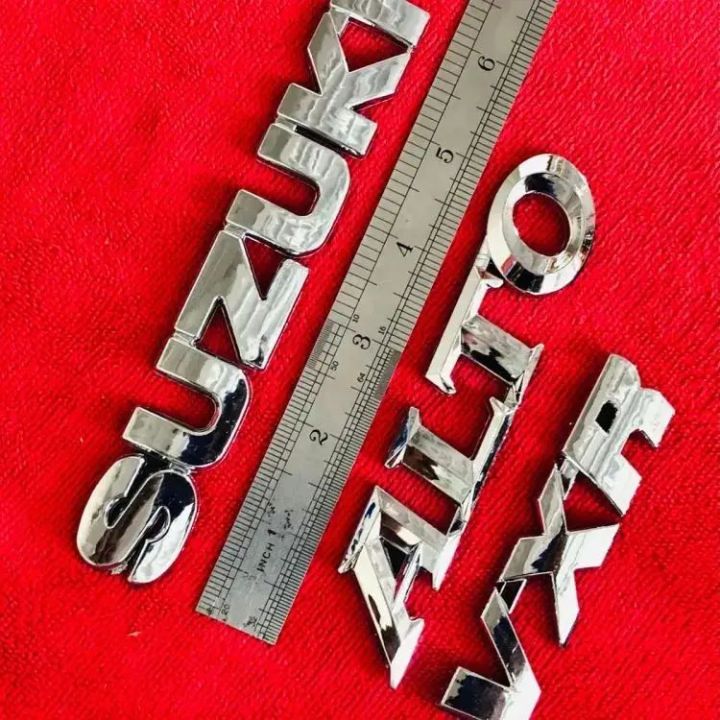 Suzuki Alto VXR Emblem set 03 pcs