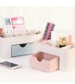 "Multi-Purpose Plastic Organizer: Cosmetic, Jewelry, and Office Supplies Storage with Small Drawers". 