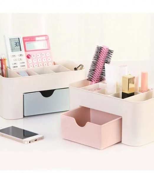 "Multi-Purpose%20Plastic%20Organizer:%20Cosmetic,%20Jewelry,%20and%20Office%20Supplies%20Storage%20with%20Small%20Drawers"%20-%20Image%203