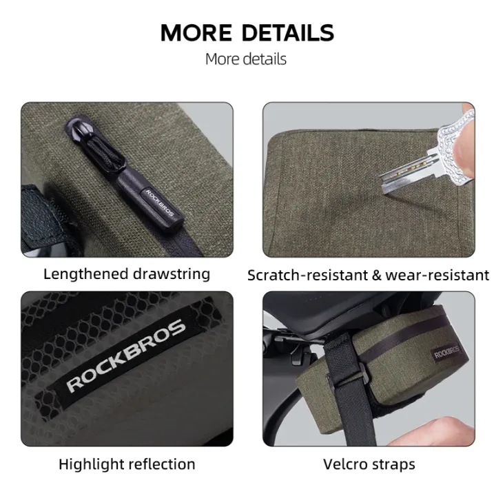 ROCKBROS%20Bike%20Saddle%20Bag%20Waterproof%20MTB%20Road%20Bike%20Bag%20Portable%200.4LMini%20Tail%20Bag%20Lightweight%20-%20Image%205