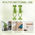 1 pcs Pcs Frog Plant Stand, Green Frog Plant Supports, Plant Frog Holder. 